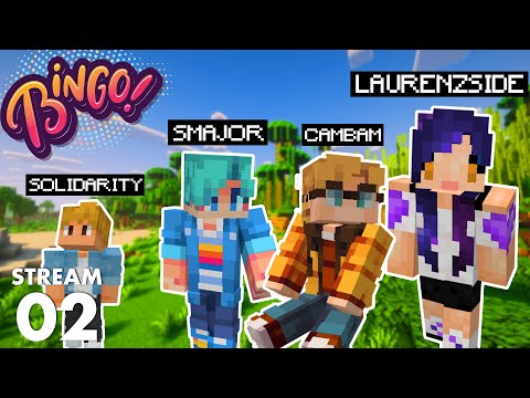 LaurenZSide Joins Cambam, Smajor, Solidarity & Friends In Minecraft Bingo!