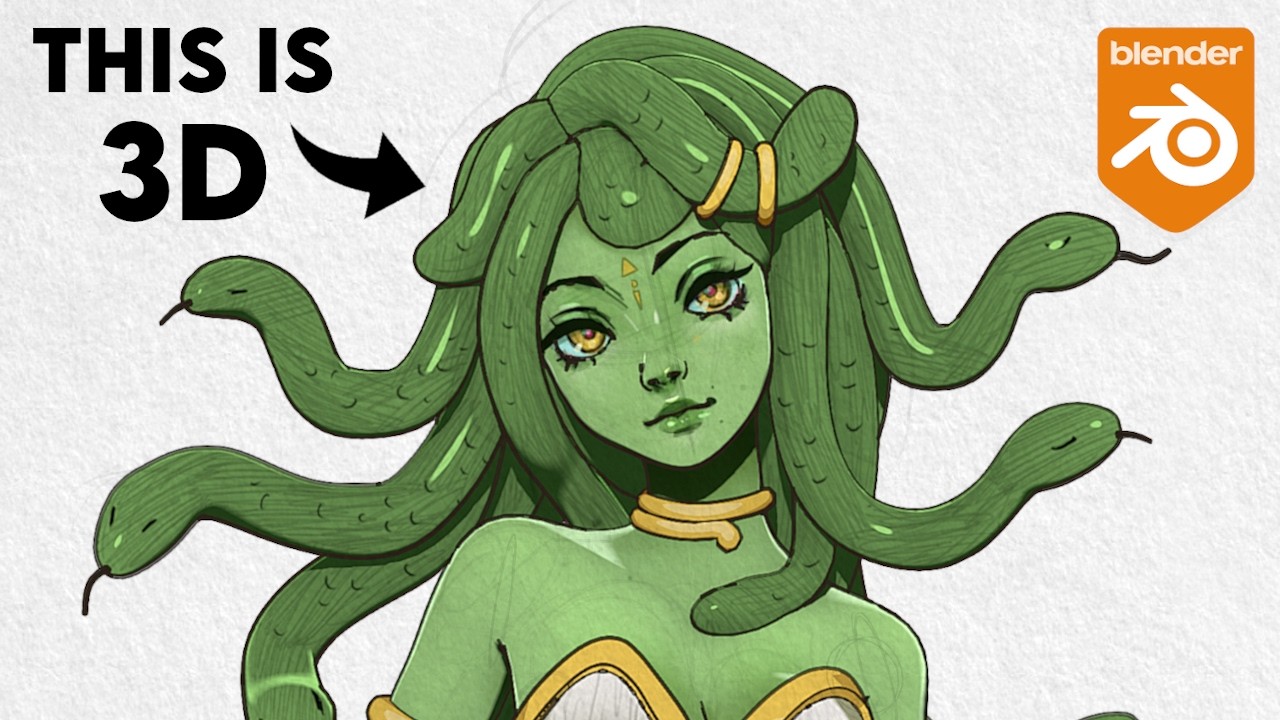 Bringing Medusa to Life in Blender - Full Process Explained