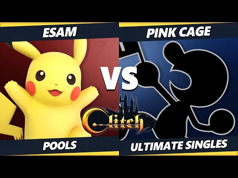 Glitch Konami Code  - ESAM (Pikachu) Vs. Pink Cage (Game & Watch) Smash Ultimate Tournament