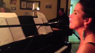 Sarah Chesler and friends jamming at an after party.