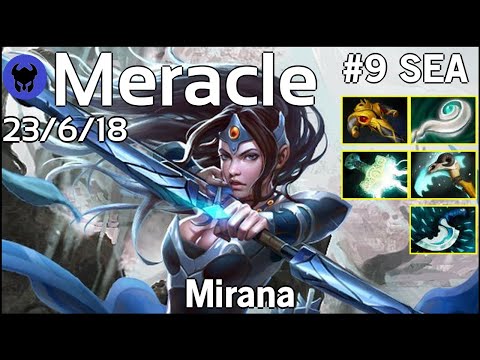 Meracle plays Mirana!!! Dota 2 7.19