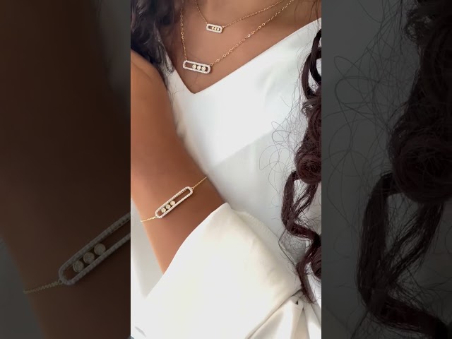سلسلة ميسكا أنيقة باللون الذهبي (N761) .