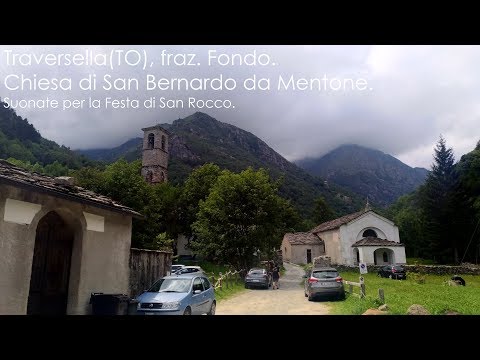 Le campane di Traversella(TO), fraz. Fondo - Suonate per la Festa di San Rocco.