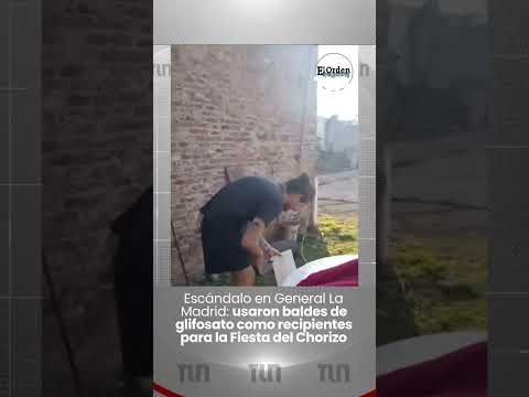 Choris al glifosato en General La Madrid