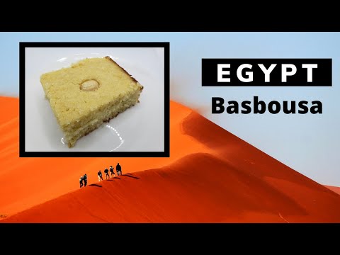 How to make Egypt popular dessert Basbousa