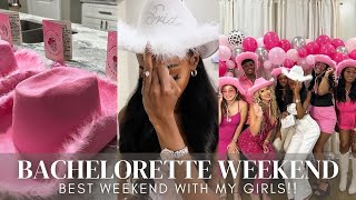 BACHELORETTE WEEKEND VLOG | we had a time | one last rodeo + something blue theme | PART 1 | 2024