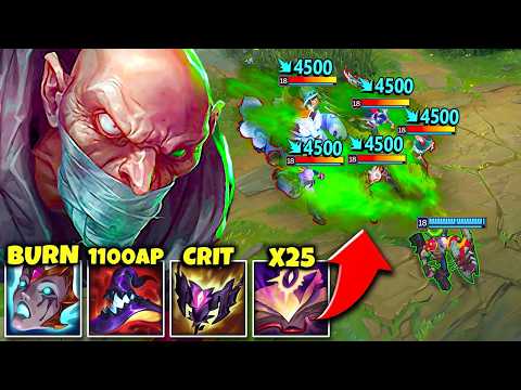 When Singed hits 1100 AP you do NOT want to chase him... (INSTANT DEATH POISON)