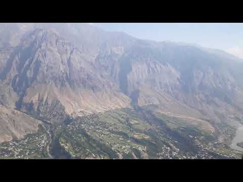 A beautiful aerial view of Hindukush Mountains and Upper Dir
