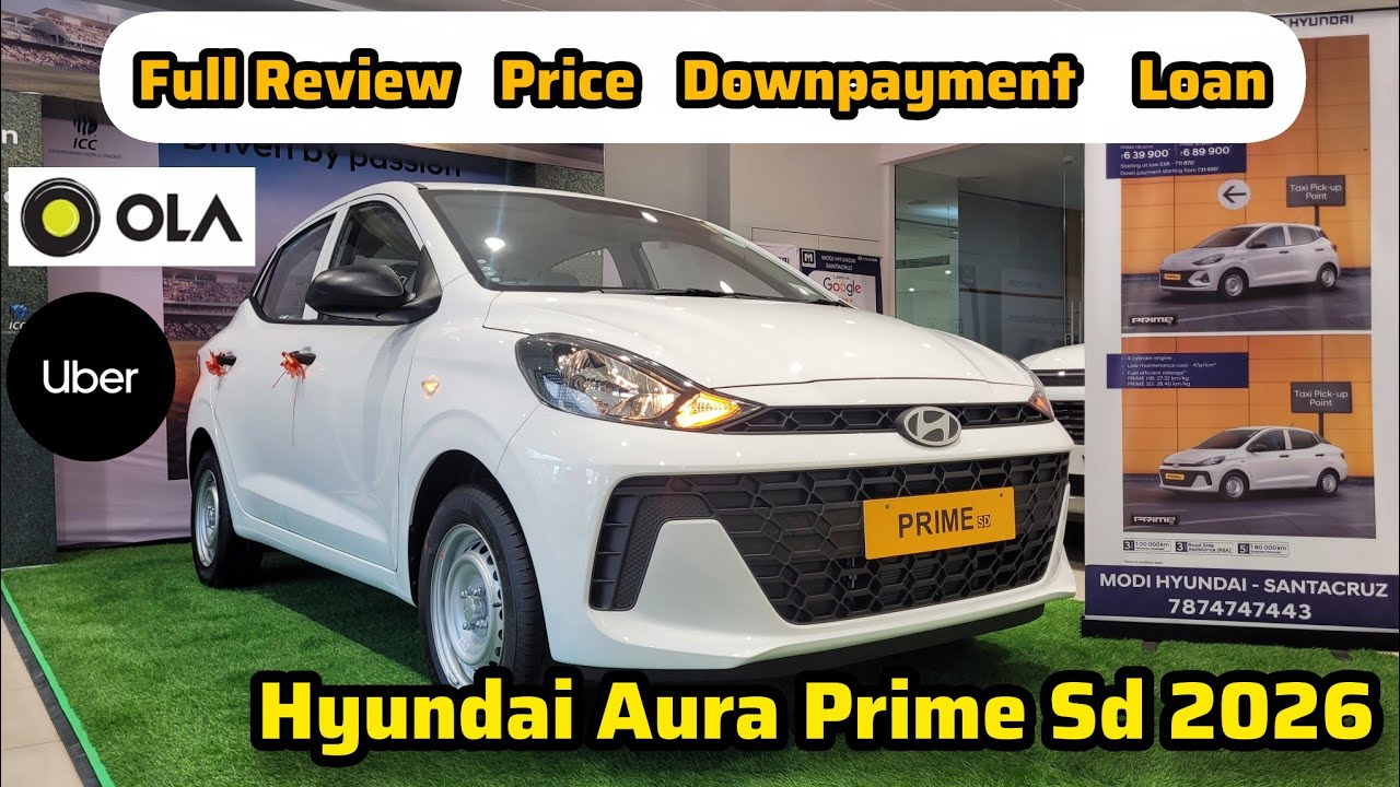 Aura Prime sd 2026 Full Detail Review | First 2026 Hyundai Aura Prime Taxi in Mumbai | Ola Uber Car