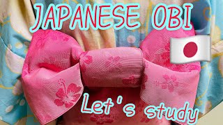 How to tie Obi in English kawaii kimono