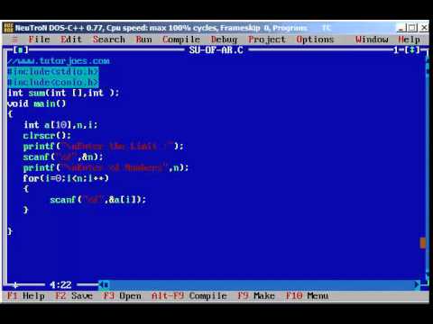 Basic Program In C In Tamil