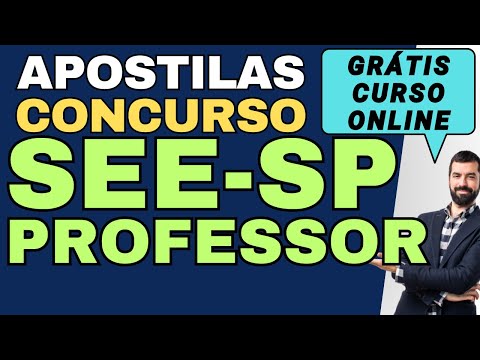 Baixar Apostila Concurso SEE SP Professor Grátis Curso Online Básico