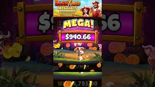 Barnyard Megahays Megaways Slot Mega Win! slot casinoslots bigwin win Video