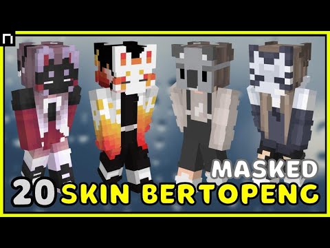 SKIN MINECRAFT BERTOPENG - MASK MINECRAFT SKINS (BOY AND GIRL SKIN)