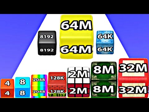 JELLY MERGE 2048 3D - ASMR Gameplay (Numberblocks Evolution, Level Up Math Jelly Balls 2048)