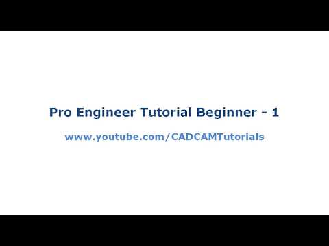 Pro Engineer Tutorial for Beginner - 1 | Pro E Sketcher Tutorial
