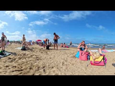 Beach Malvarrosa | VR 360° Beach Walking | Discover the Best Beaches | 1 Jule 2024 |5.7K | 60 FPS