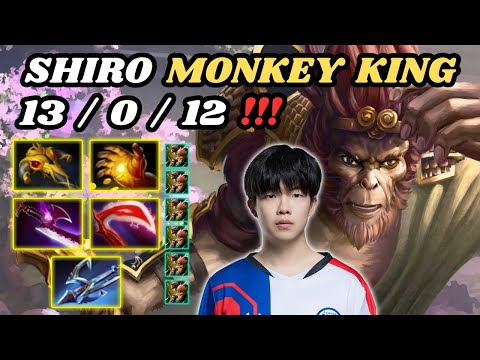 🔥 SHIRO Monkey King Hard Carry Highlights 7.34d 🔥 0 DEATH Shiro Insane Play - Dota 2