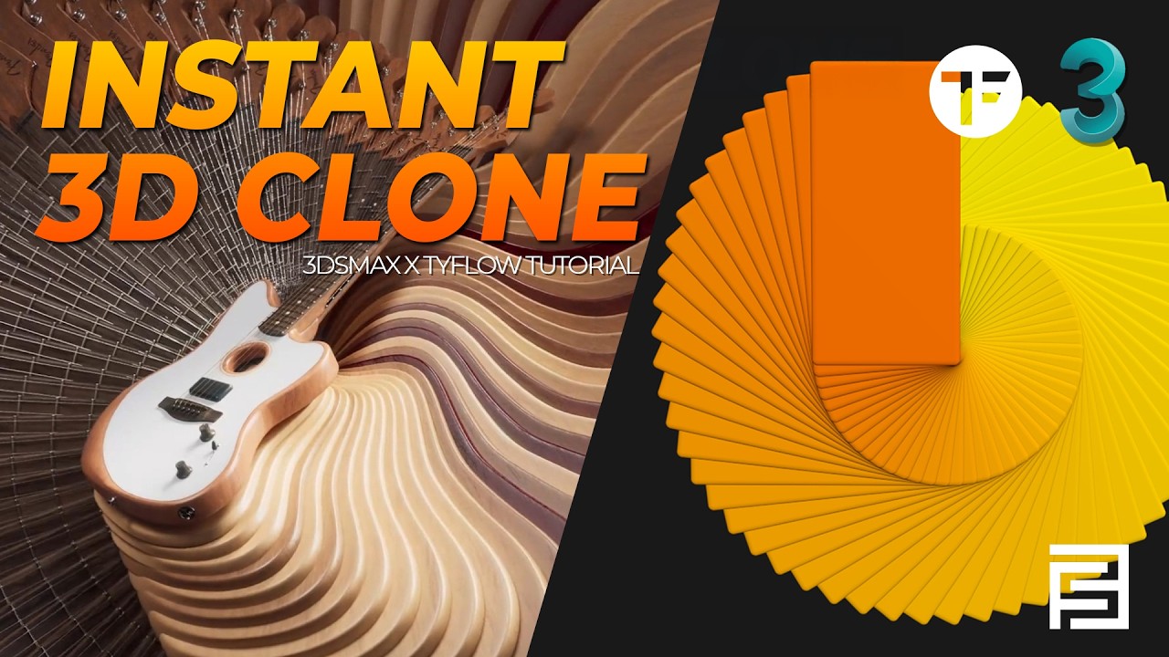 Instant 3d clone | 3dsmax x tyflow Tutorial