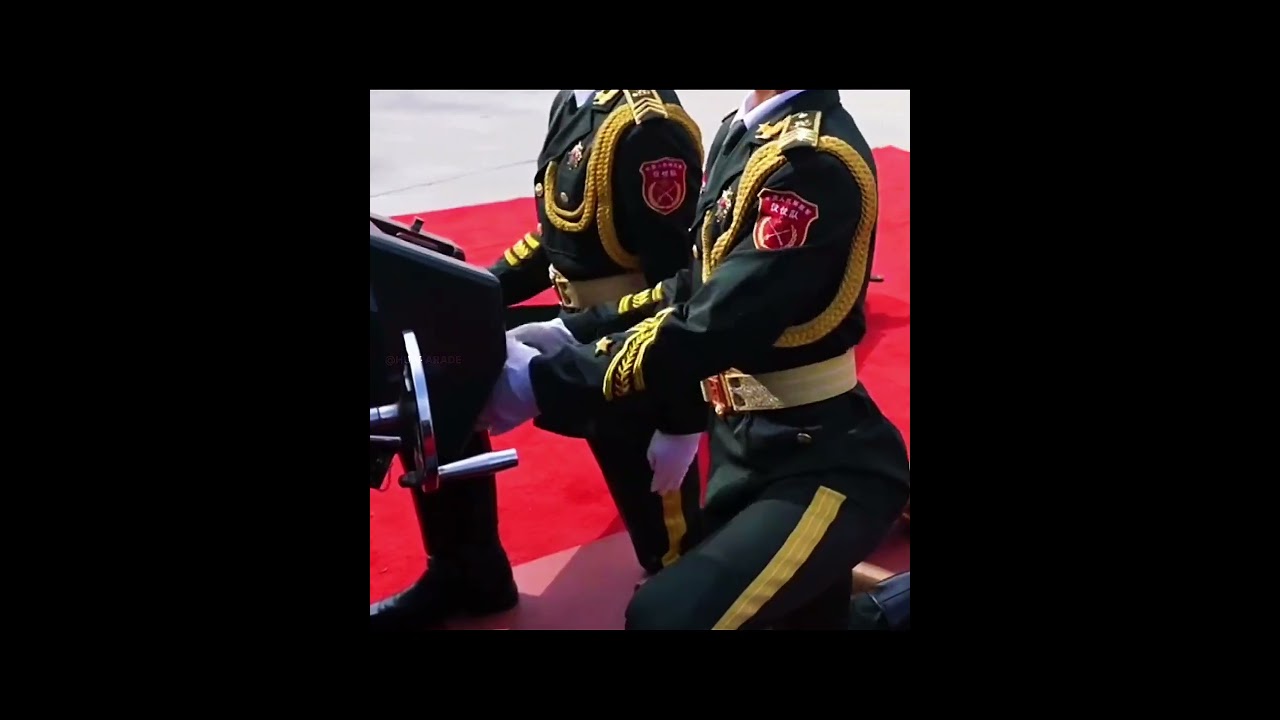 Chinese artillery soldiers train with discipline to achieve absolute accuracy #chinamilitaryparade