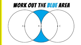 HARD 2022 GCSE Maths Shape Question | Find the Blue Shaded Area