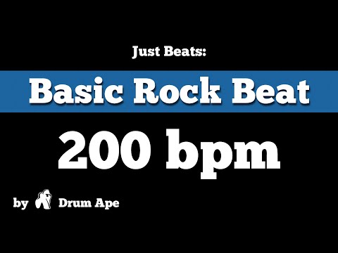 200 bpm Basic Rock Beat (drums only)