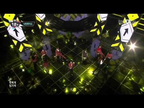 131114 엠카운트다운 나인뮤지스(9Muses, Nine Muses) - Gun