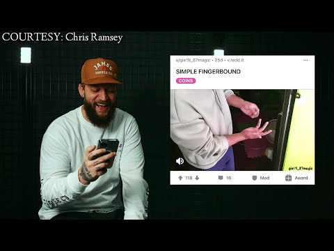 CHRIS RAMSEY Reacts to my COIN MAGIC - Whiteverse channel