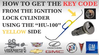 How To Get The Key Code From The Ignition Lock For General Motors GM Vehicles Using Accureader YELLO
