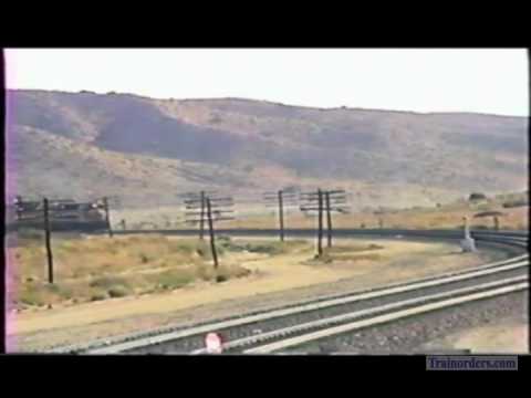 Classic Railroad Series 605 - Santa Fe Westbounds on Cajon Pass August 26, 1989