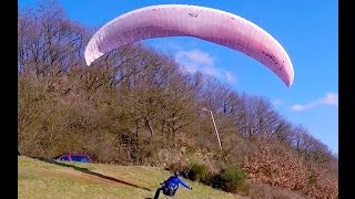 preview picture of video 'Strong Wind Paragliding # Klüsserath'