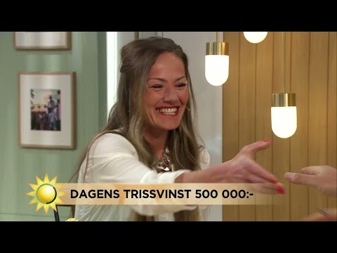 Här skrapar nummer två i familjen Triss i Nyhetsmorgon! - Nyhetsmorgon (TV4)