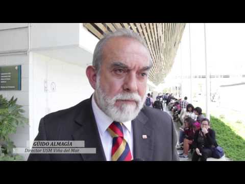 USM - El amistoso recibimiento "mechón" en la Sede Viña del Mar