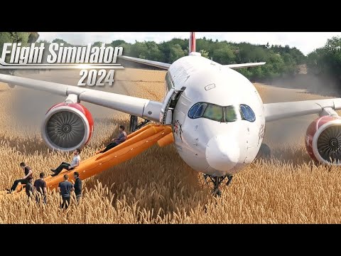 Flight Simulator 2024 + RTX™ 4090 | INSANE GRAPHICS in MSFS | Emergency Landing | 4K Ultra Realism