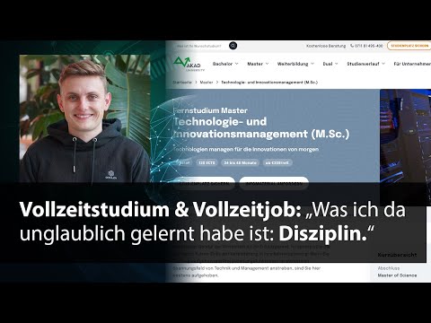 Vollzeit-Fernstudium mit Vollzeitjob: Robin über Herausforderungen im Studium an der AKAD University