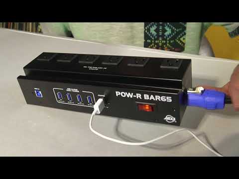 NEW ADJ POW-R BAR65 - USB Hub, USB Charging Station, AC Power & More