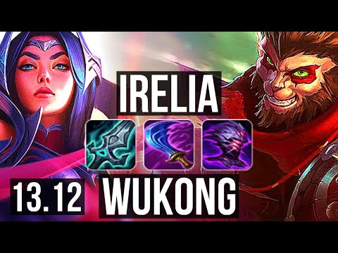 IRELIA vs WUKONG (TOP) | 6 solo kills, 9/1/1, 1.4M mastery, 400+ games | NA Master | 13.12