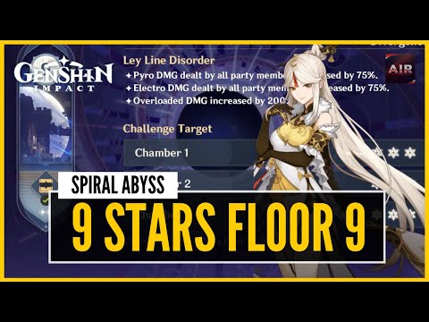 Genshin Impact - Spiral Abyss - Floor 9 - 9 Stars With Ninguang【F2P With No 5 Star Heroes Guide】