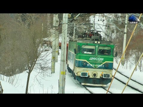 060-EA 40-1017-5 & Marfar UTZ Freight Train in Zapada/Snow in Predeal - 02 March 2018