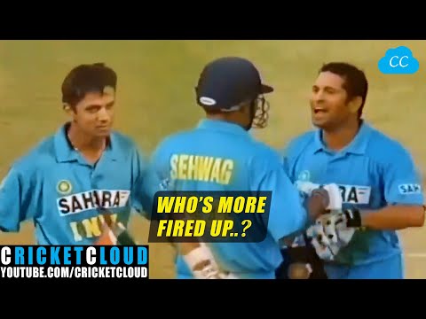 Sachin Sehwag Dravid Gone berserk | Semi-Final Fight | INDvNZ 2003 !!