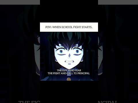 When School Fights Start | Demon slayer Edit | Canto De Luna #shorts