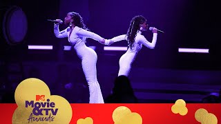 Chloe x Halle Perform &quot;Warrior&quot; / &quot;The Kids Are All Right&quot; | 2018 MTV Movie &amp; TV Awards