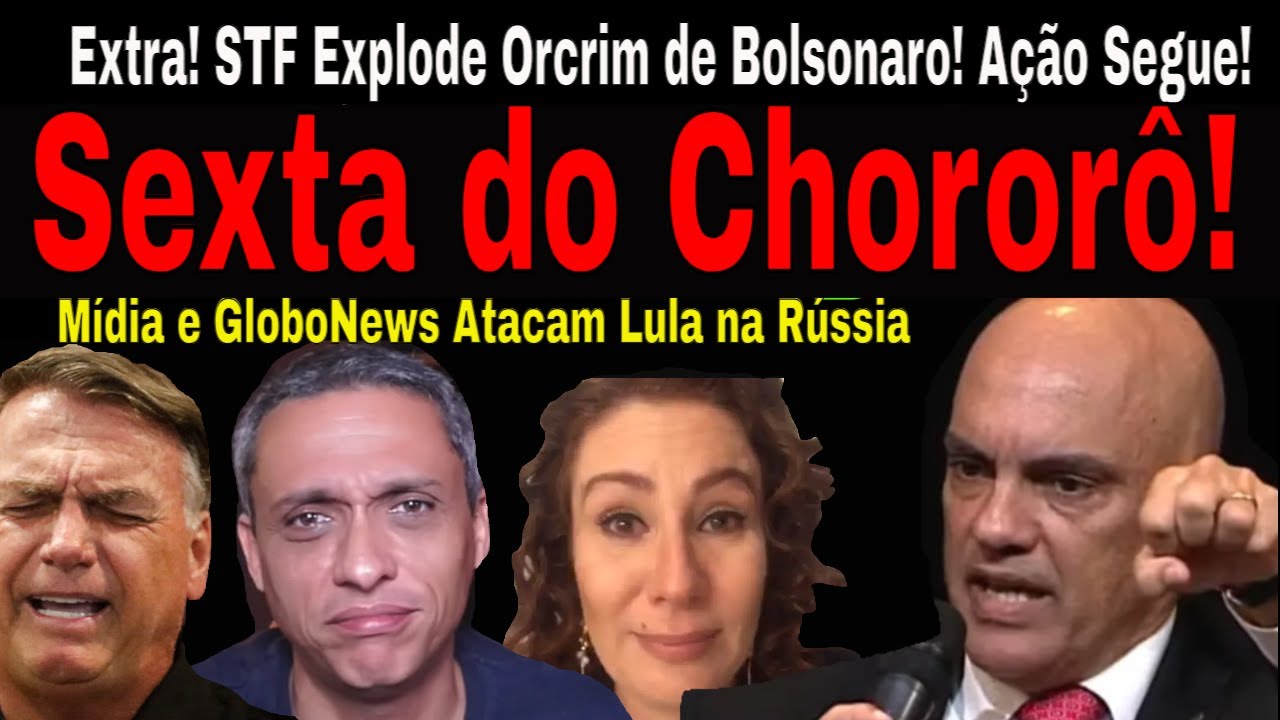 DOEU! STF: CADEIA PARA ZAMBELLI! BOLSONARO SEGUE RÉU! MÍDIA "VETA"  LULA NA RÚSSIA! O RESTO PODE.