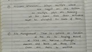 Operating system services