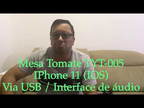 iPhone 11 (IOS) com Mesa Tomate / Interface Áudio