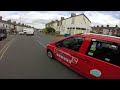 Close pass on blind bend into oncoming traffic - WV61AMU - ABC Taxis