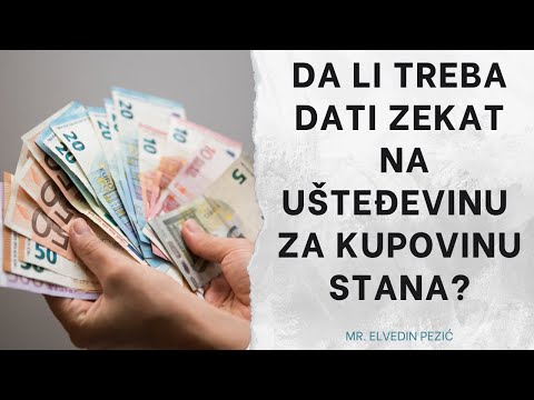 Da li treba dati zekat na ušteđevinu za kupovinu stana? - mr. Elvedin Pezić