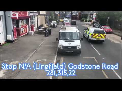 Full Route Visual 22 Godstone Green to East Grinstead LJ56 VSZ 9401 ADL Enviro 400 Trident