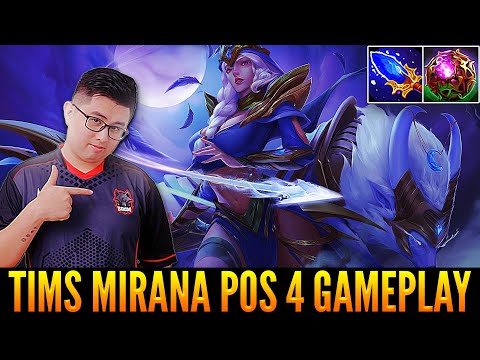 👉Great Mirana Pos 4 Gameplay By TIMS - Octarine+Aghanim Scepter Build - Endless Starstorm and Arrows
