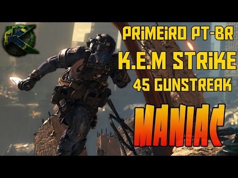 COD Ghosts: PRIMEIRO K.E.M c/MANIAC "KILLSTREAK"  PT-BR  + 45 GUNSTREAK !